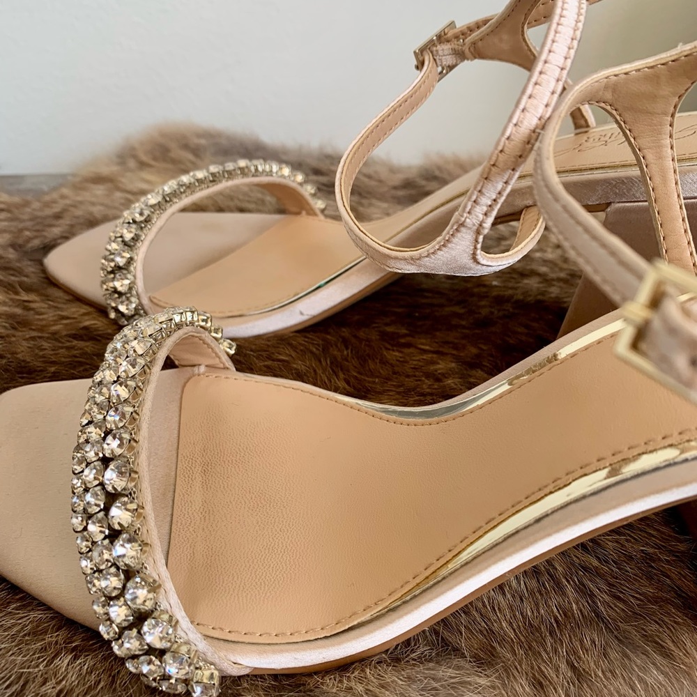 Badgley Mischka - Lori Block Heel in Champagne - Picture 8 of 16